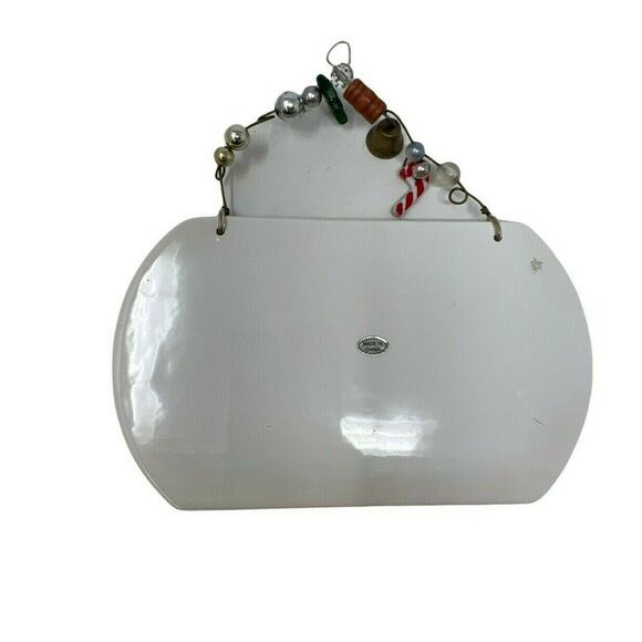 Christmas Ceramic Wall Plaque Santa Dashing Through The Snow With Cat-Reindeers - Picture 3 of 6